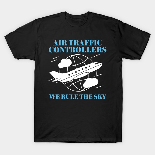 Air Traffic Controller Airplane ATC Control T-Shirt by ChrisselDesigns